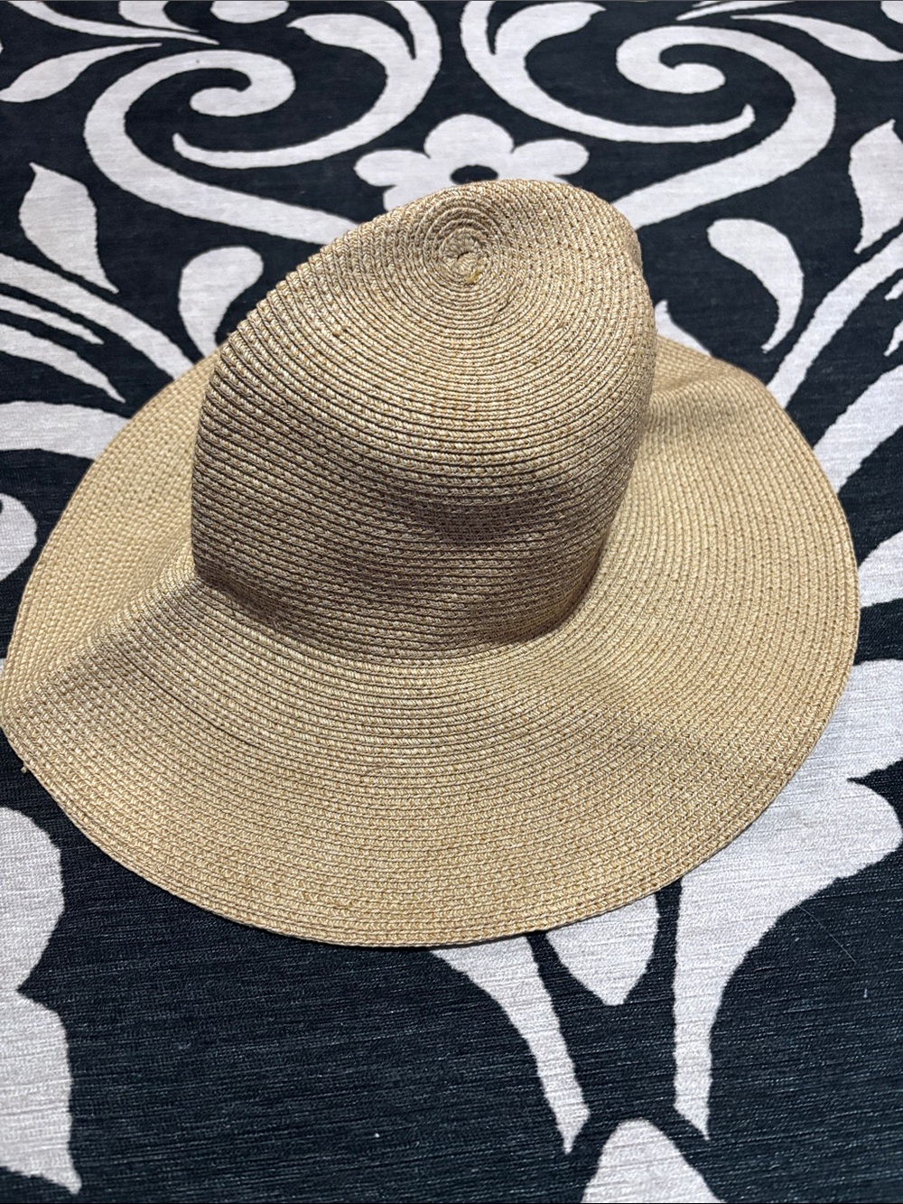 Talbots Straw Wide-Brim Sun Hat - Natural Tan
